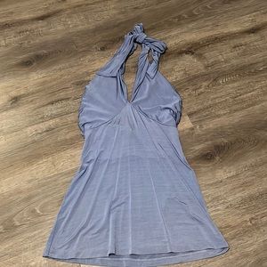 bebe mini blue dress